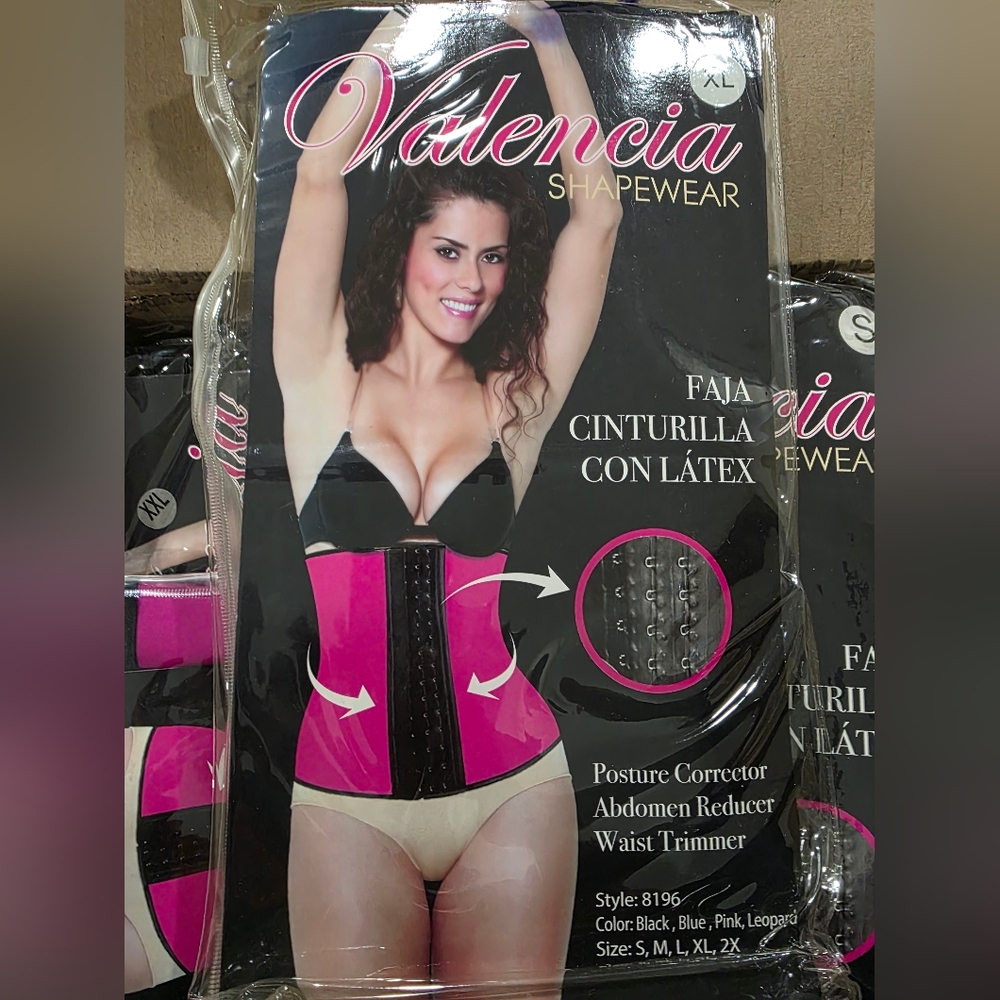 Valencia Shapewear Faja Waist Trainer Size XXL Black